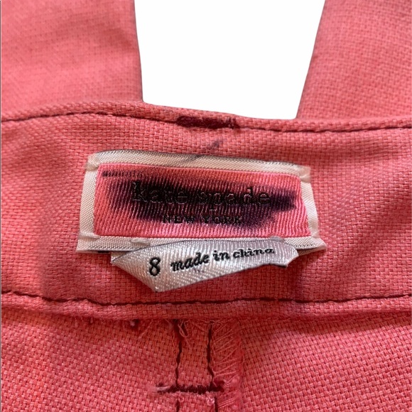 Kate Spade Heather Basket Weave Wide Leg Pant, Sz 8 - Picture 11 of 11